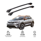 Kia Stonic 2018-2025 TRX1 Thunder Carrier Barres transversales pour galerie de toit de voiture, 2 barres
